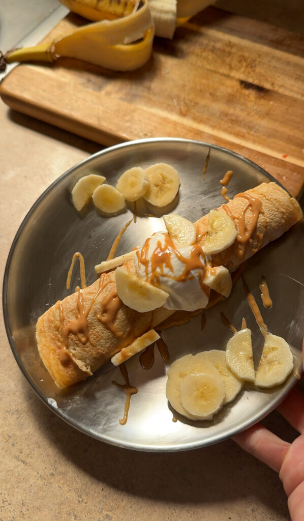 easy egg crepe for toddlers