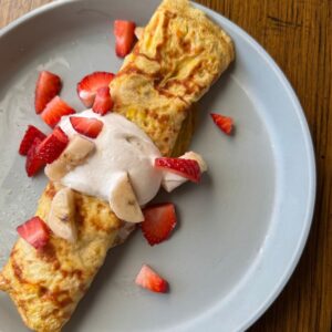 easy egg crepe for toddlers