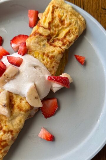 easy egg crepe for toddlers