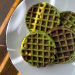 blender spinach banana waffles