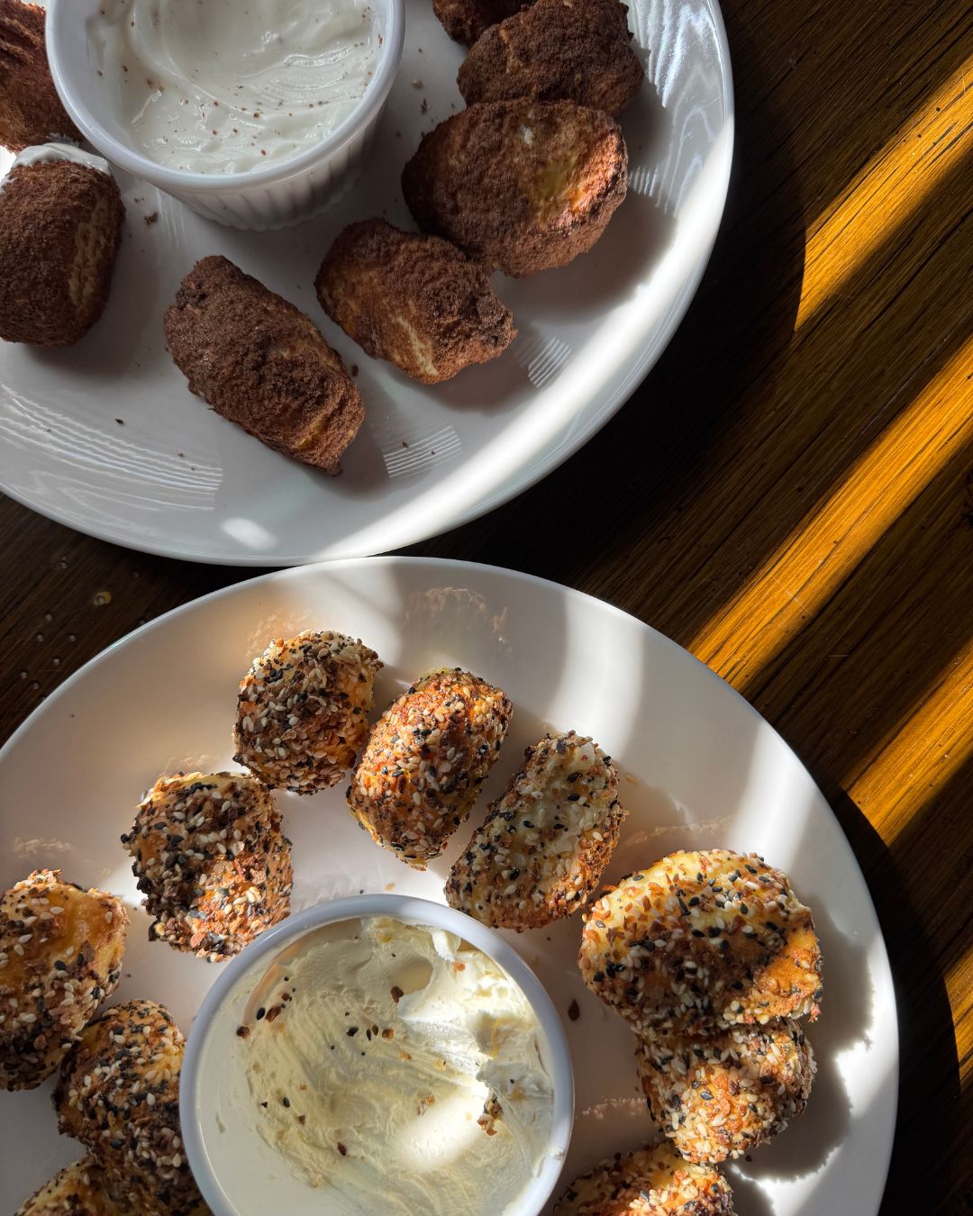 easy, protein packed bagel bites