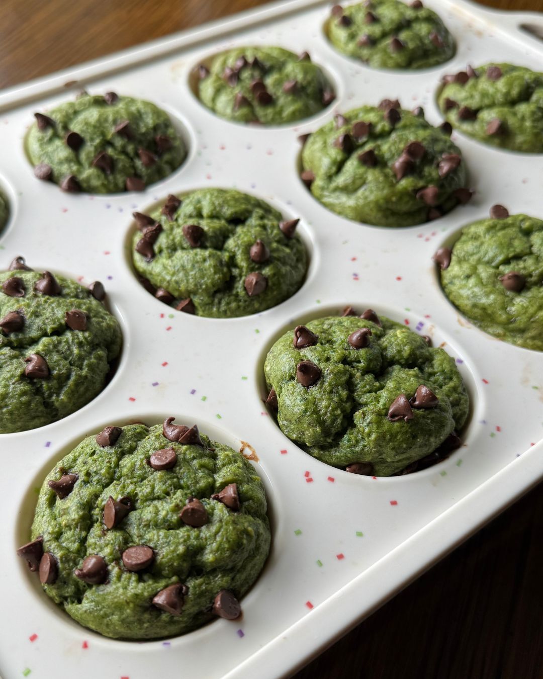 easy blender spinach protein muffins