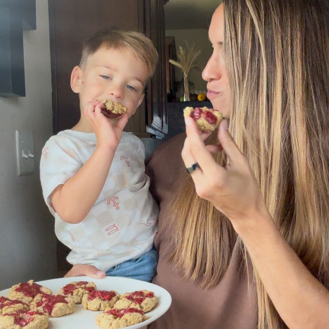 east oatmeal thumbprint cookies for toddlers