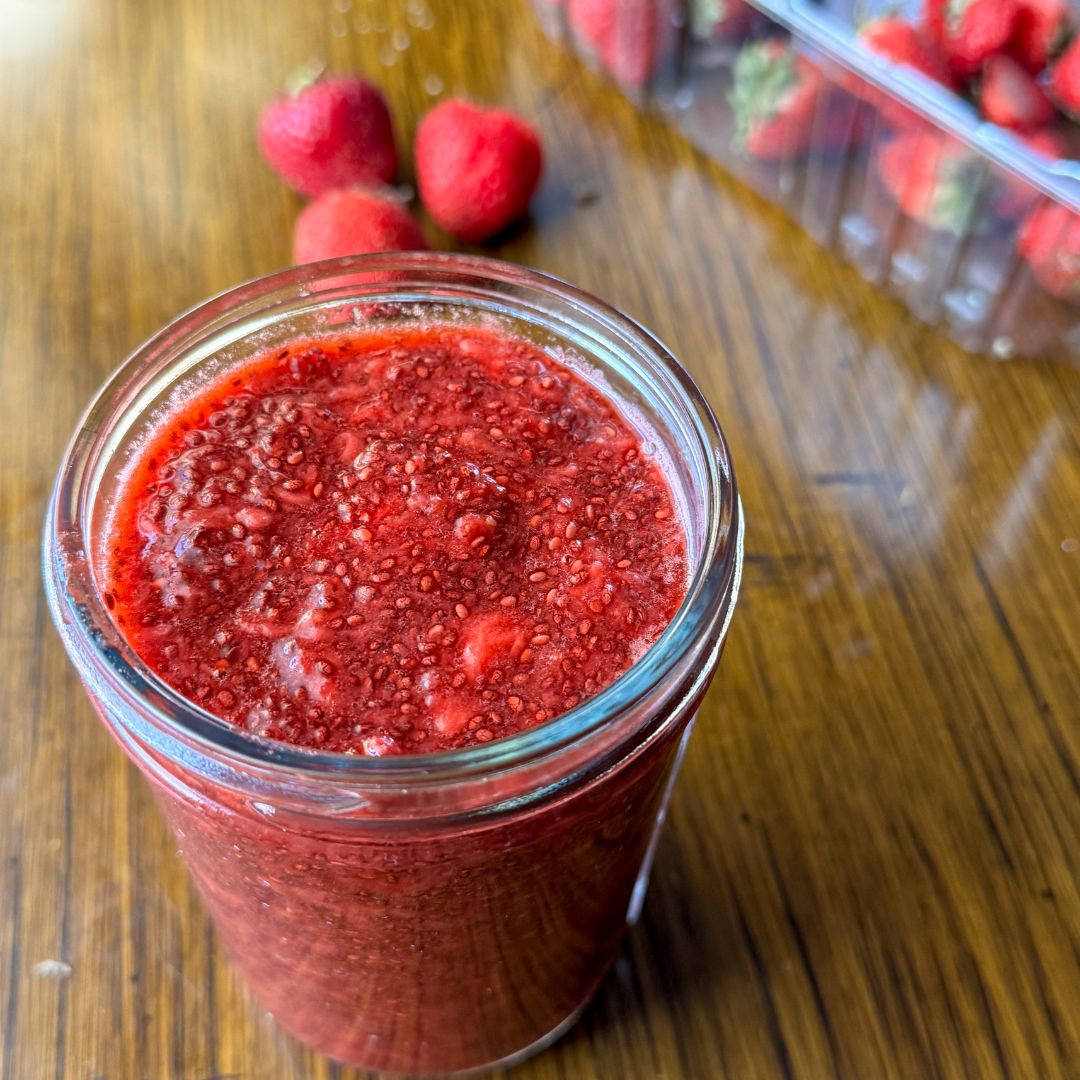 no added sugar chia jam for toddlers