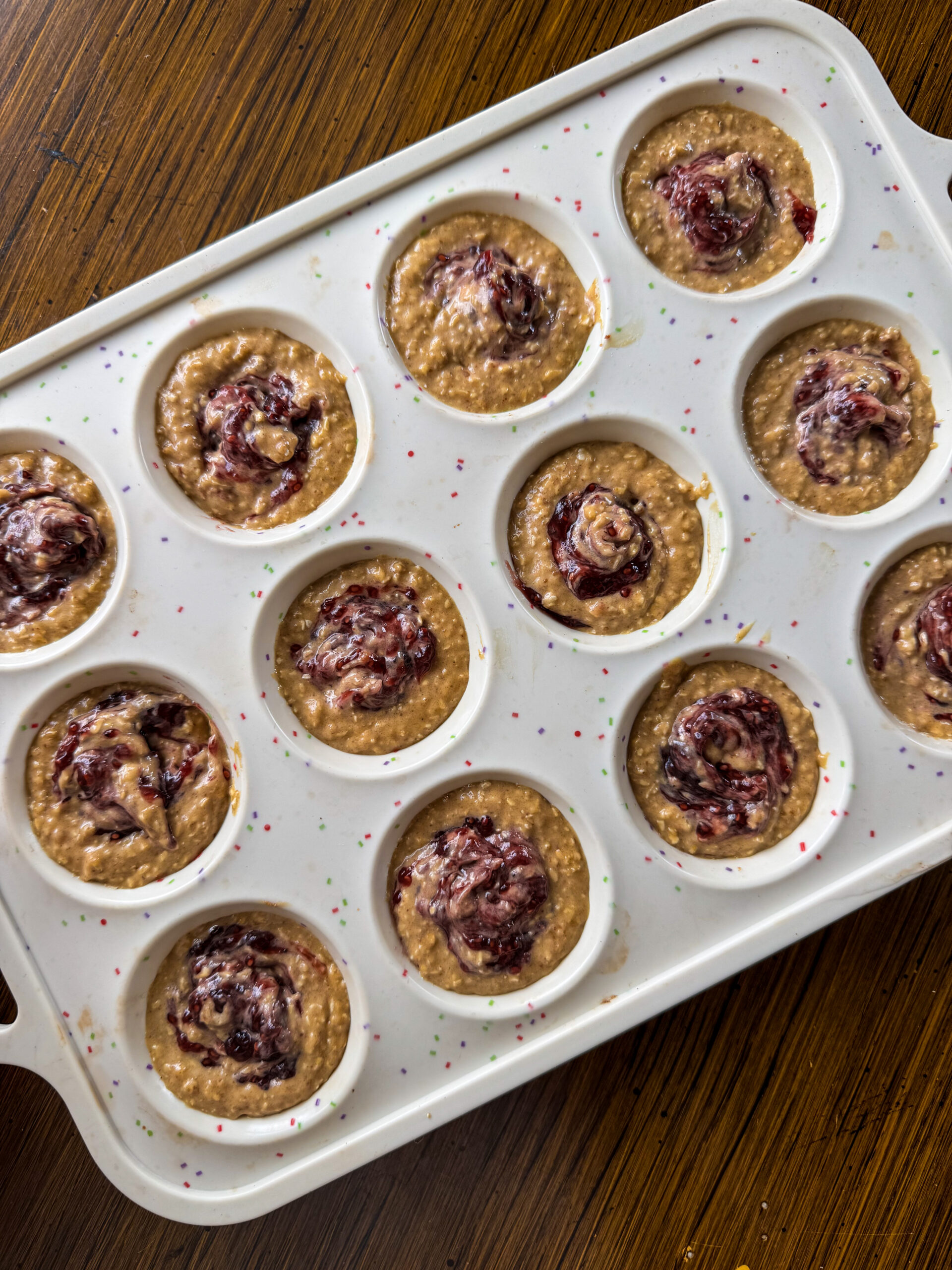 peanut butter and jelly oatmeal muffins for toddlers