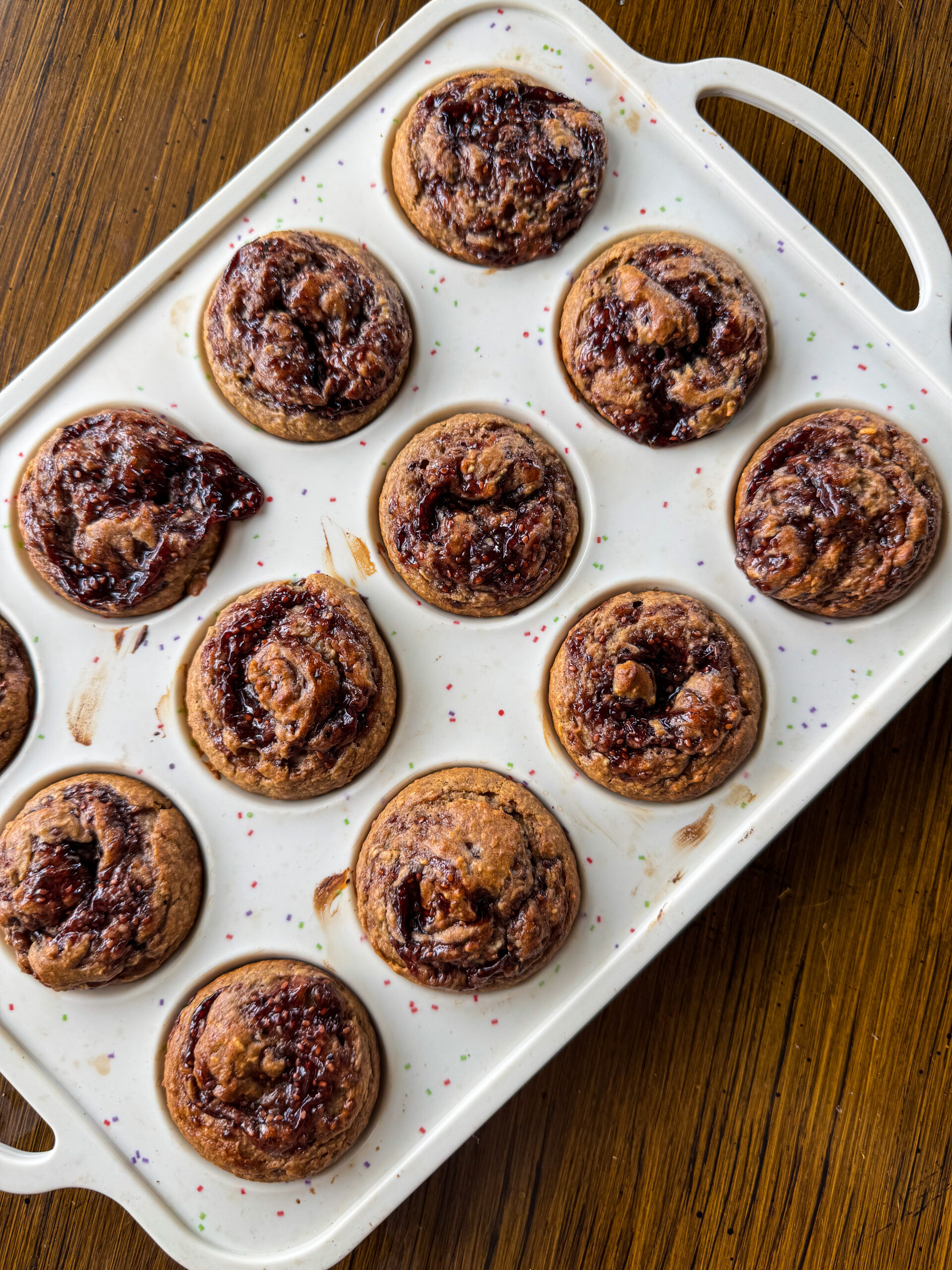 peanut butter and jelly oatmeal muffins for toddlers