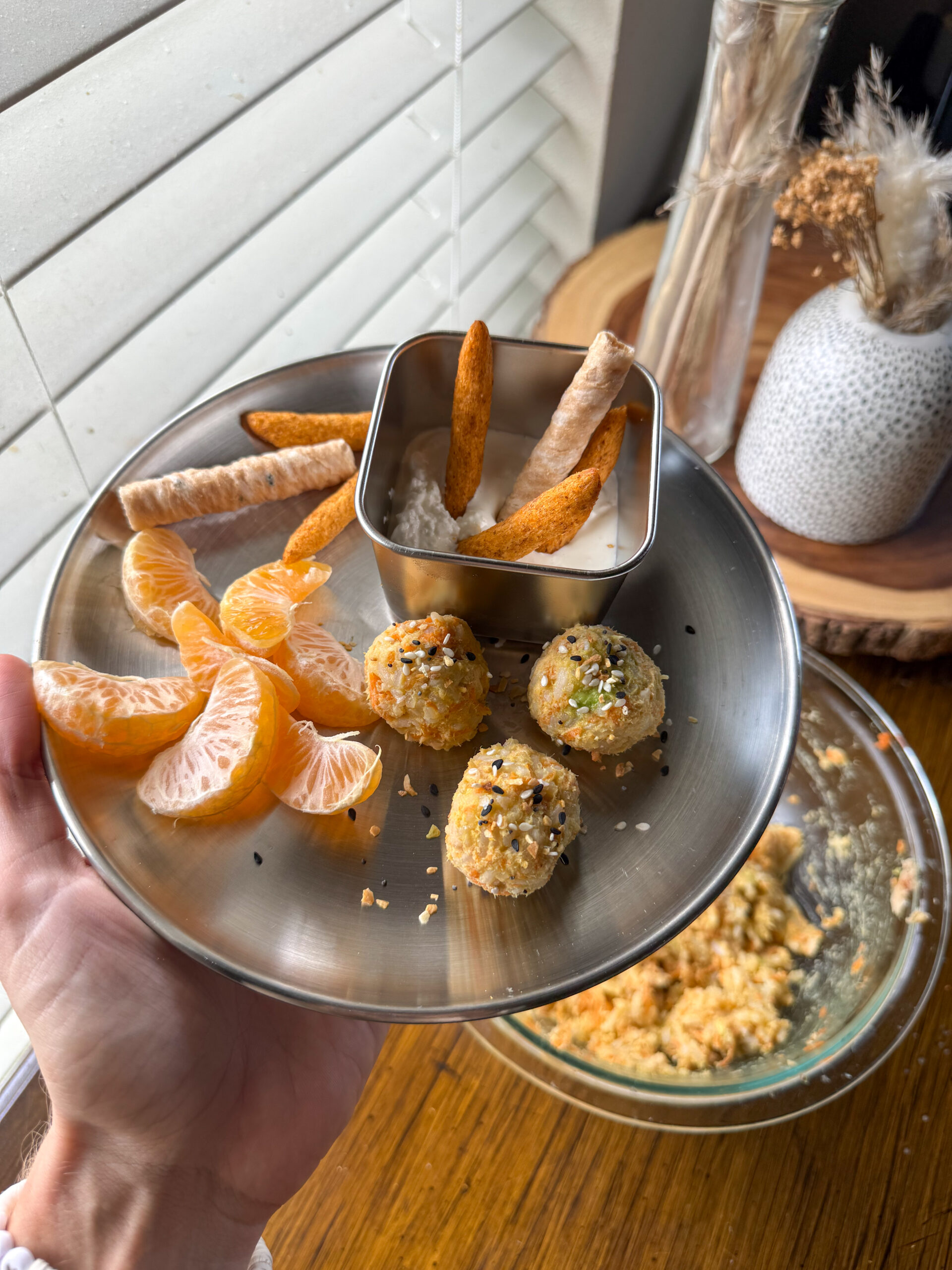 easy salmon rice balls for toddler lunch