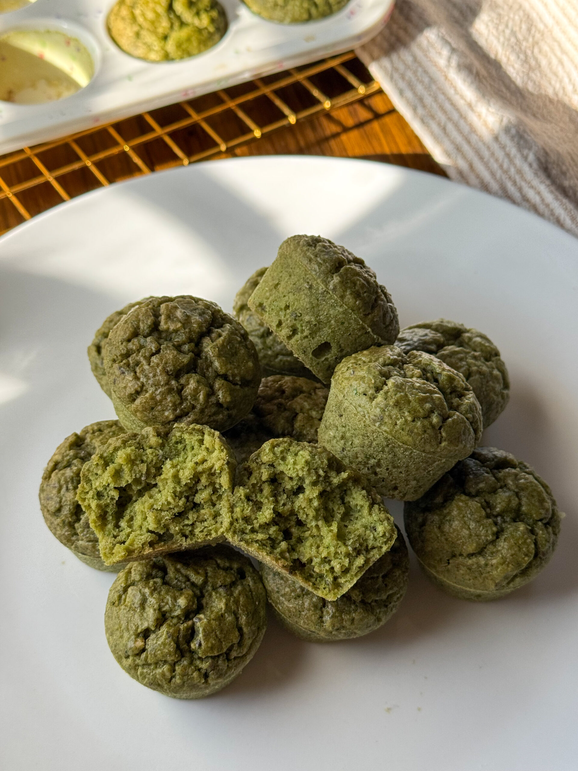 spinach oatmeal muffins for babies and toddlers