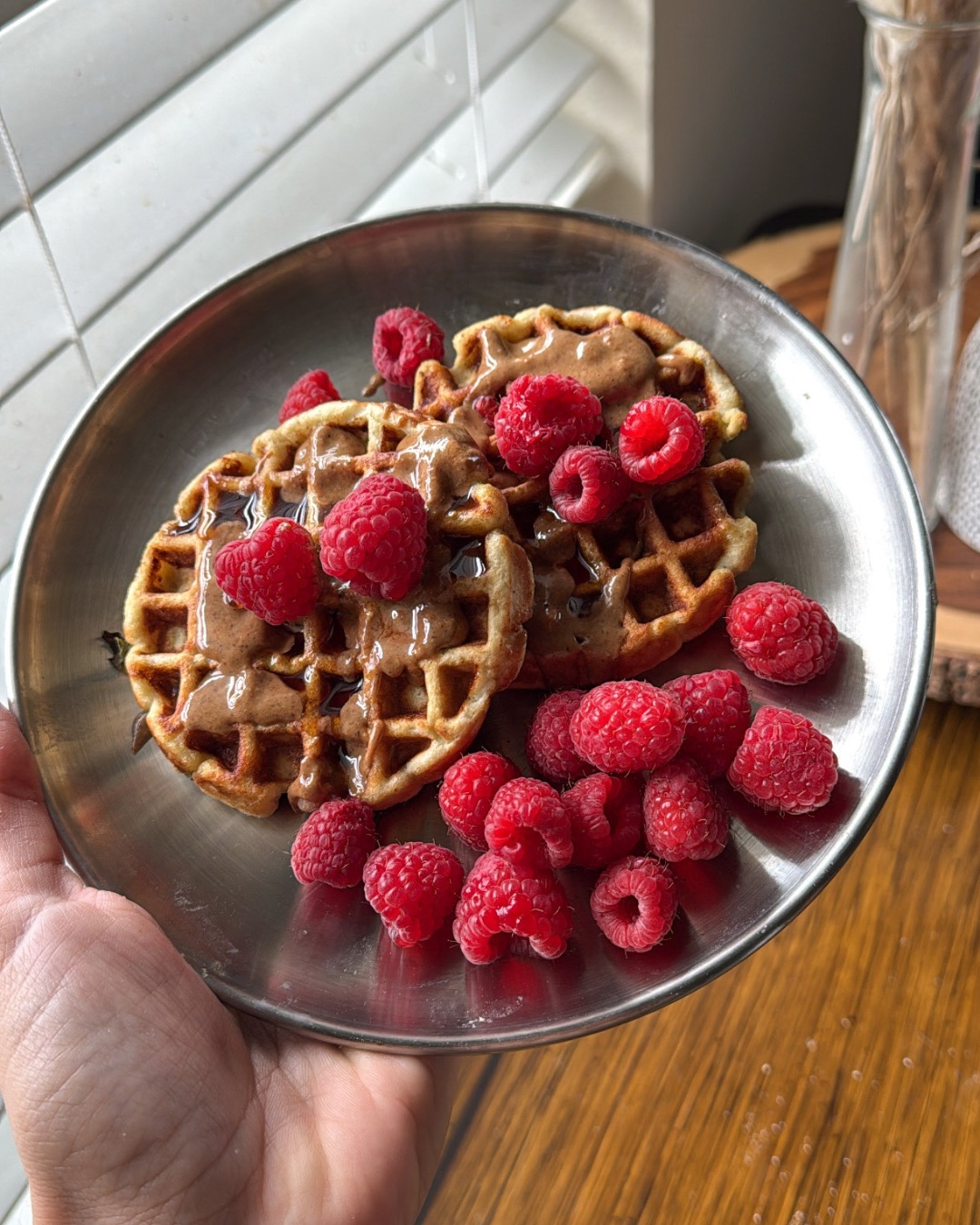 easy banana egg waffles for toddlers
