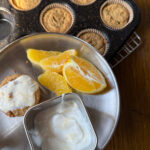 orange oatmeal muffins for toddlers