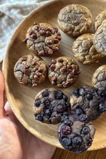 banana chickpea muffins