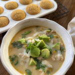 dairy free white bean chicken chili in one pot