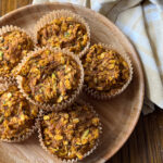pumpkin zucchini oat muffins