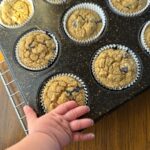easy lemon blueberry chickpea muffins