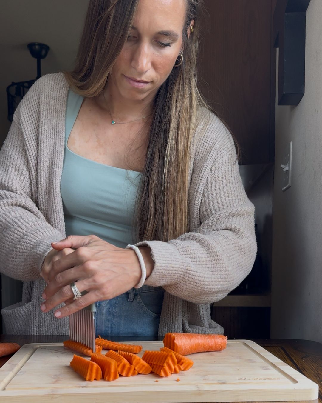 cutting and preparing