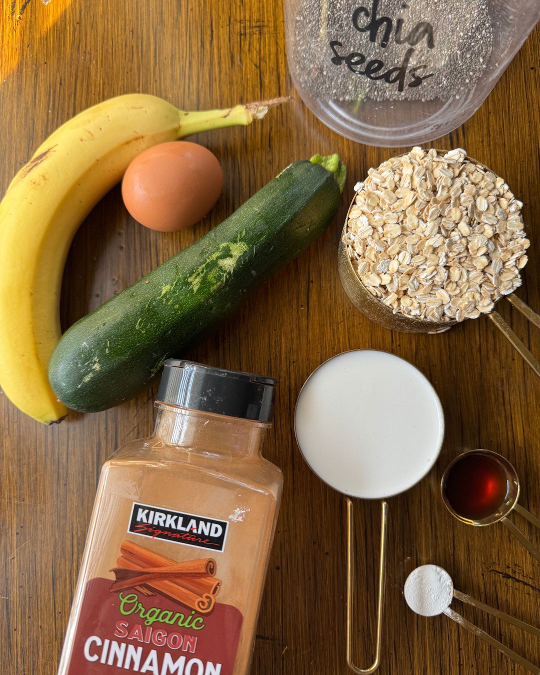 ingredients to make the waffles