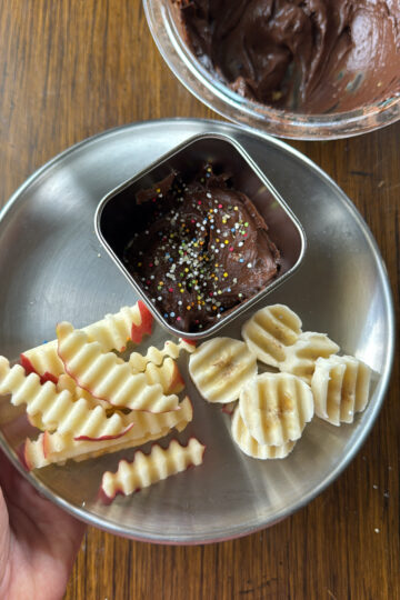 creamy chocolate avocado frosting