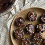 creamy chocolate avocado frosting