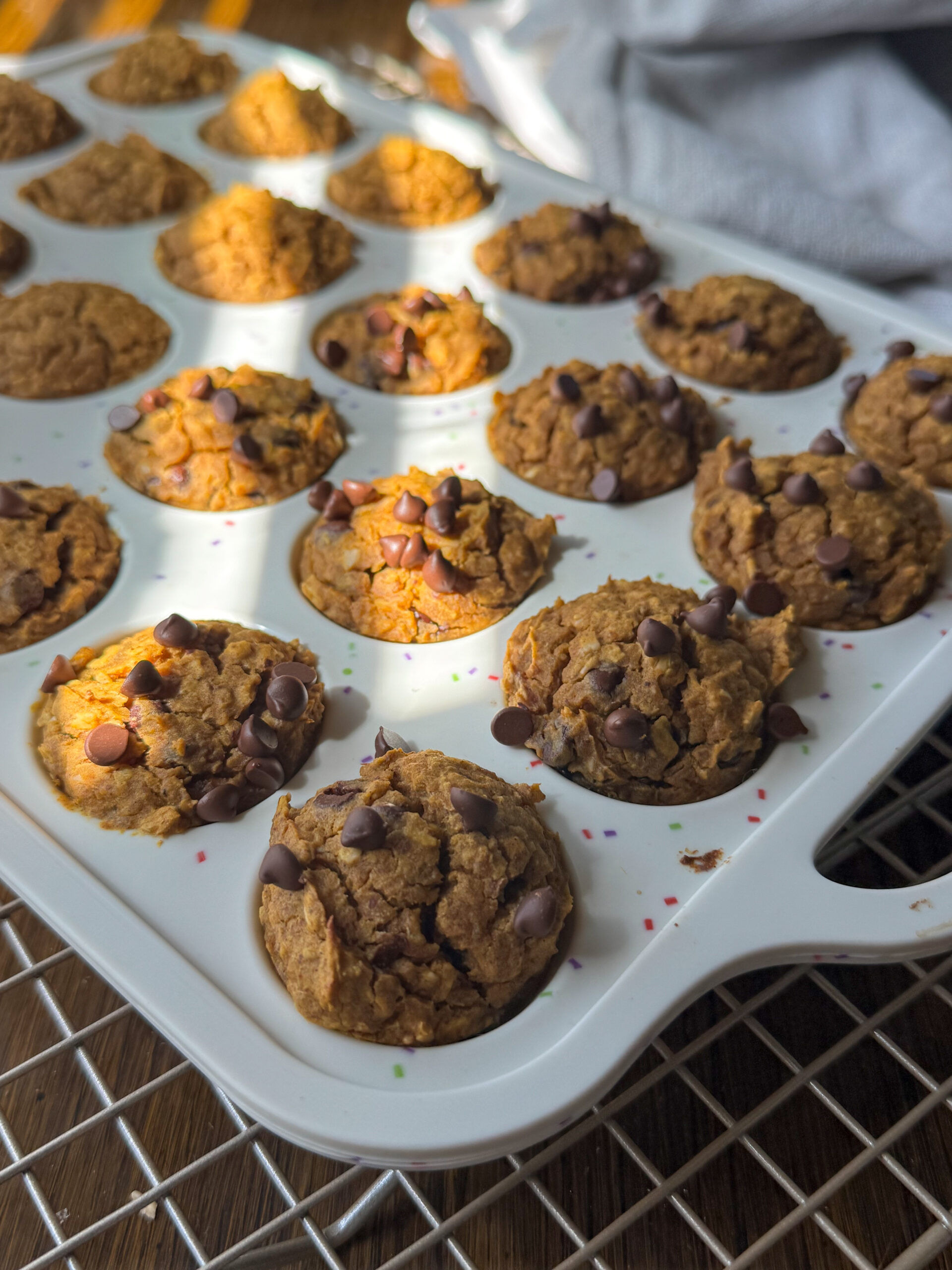 the easiest blender pumpkin chickpea muffins