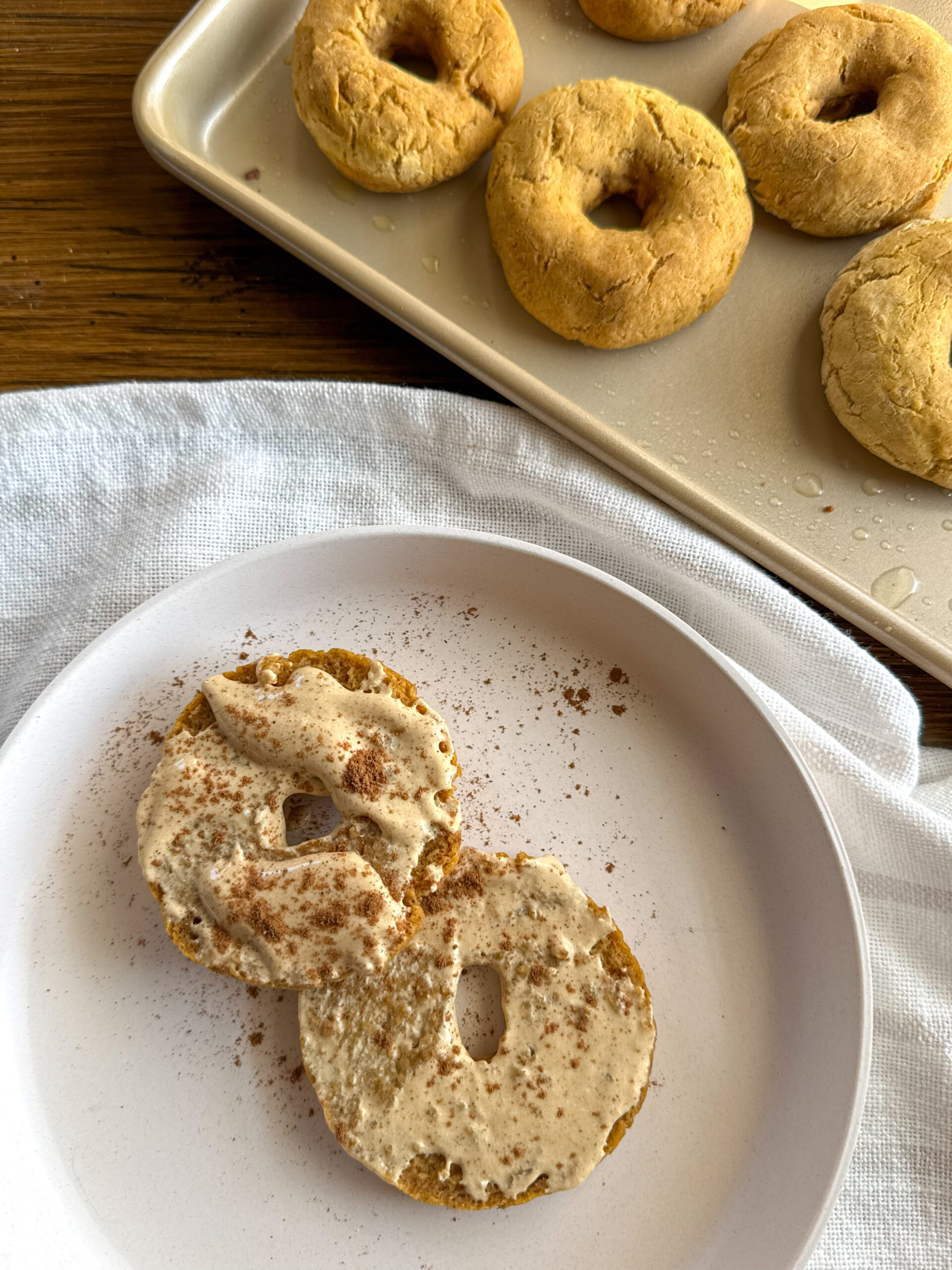 pumpkin yogurt bagels for toddlers