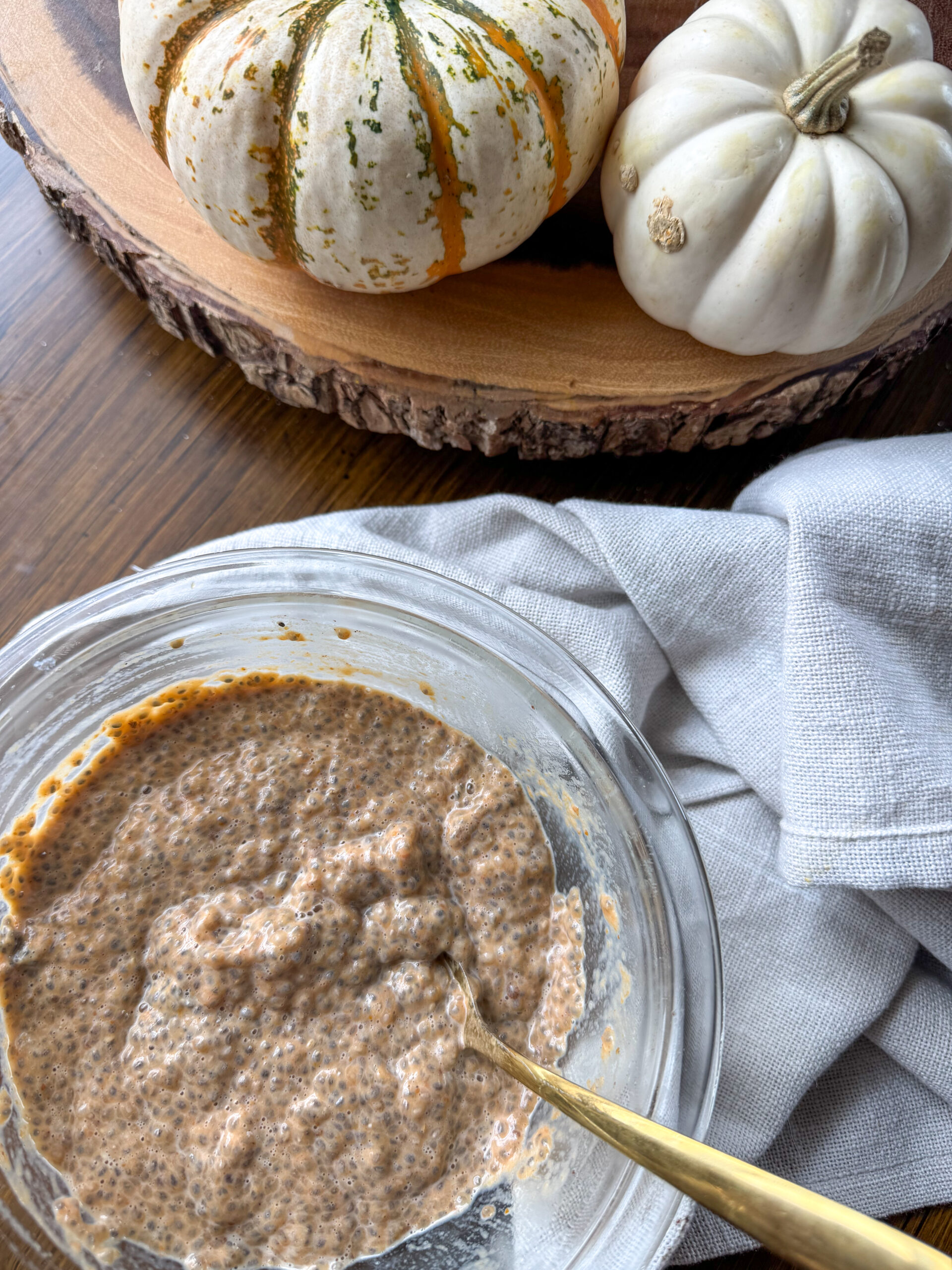pumpkin chia puddin toddler approved and baby friendly