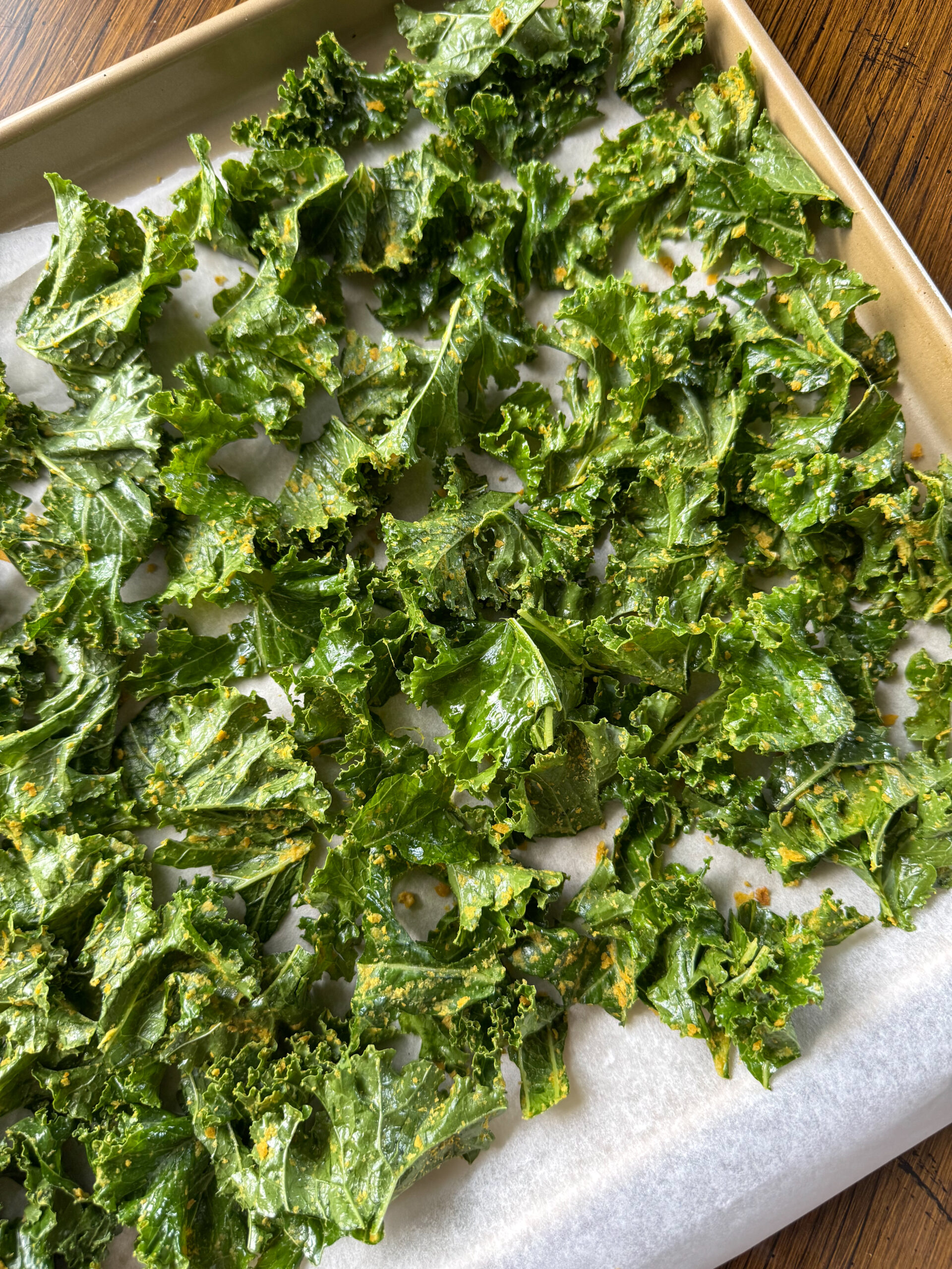 spreading across the baking sheet