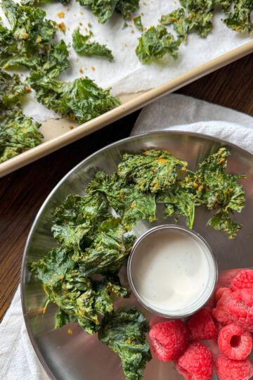 toddler friendly kale chips for healthy snack