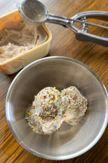 peanut butter banana ice cream for toddlers