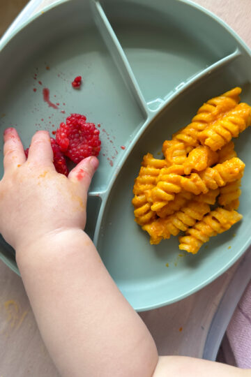 butternut squash pasta sauce with chickpea noodles