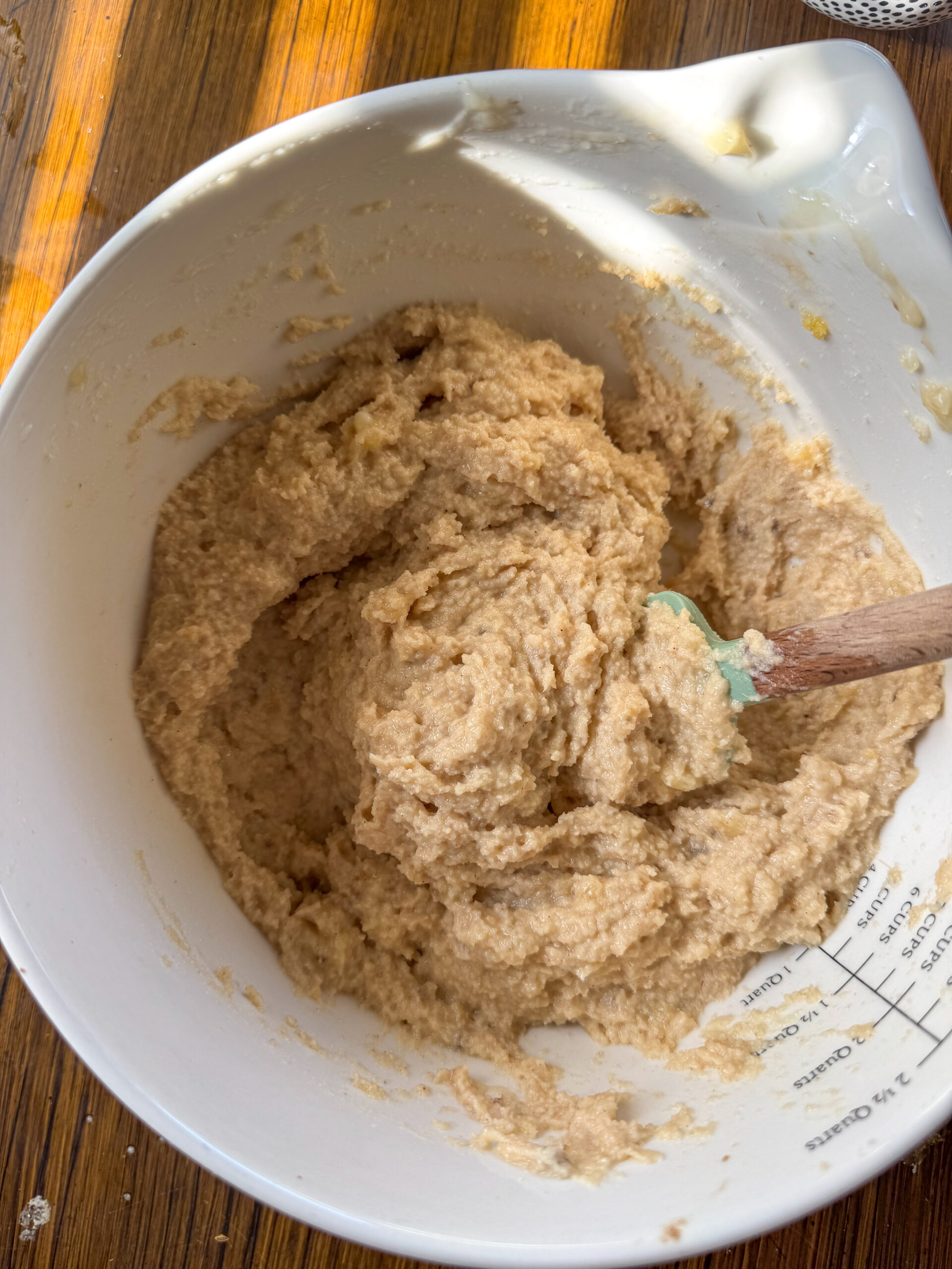 ingredients being mixed together