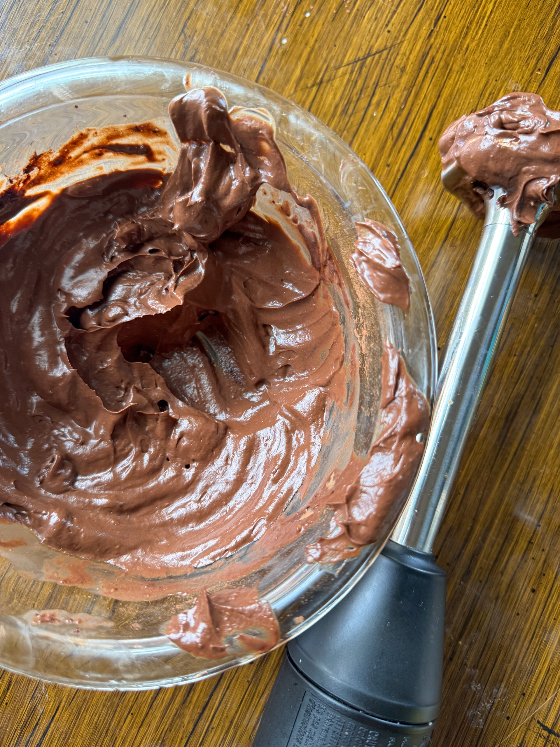 creamy chocolate avocado frosting
