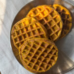 3 ingredient pumpkin waffles for toddlers and babies