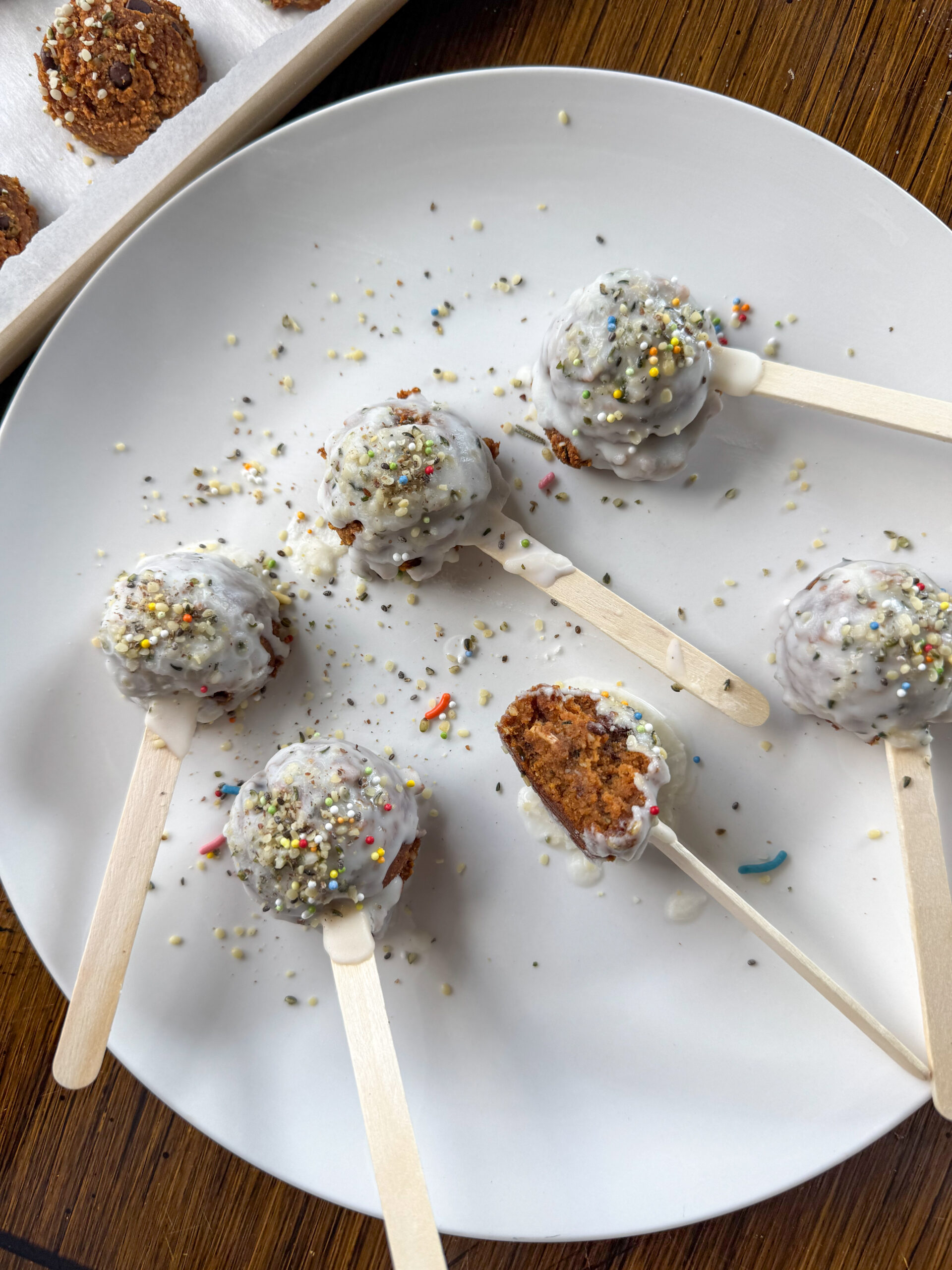 chocolate chip pumpkin cake pops for kids and toddlers