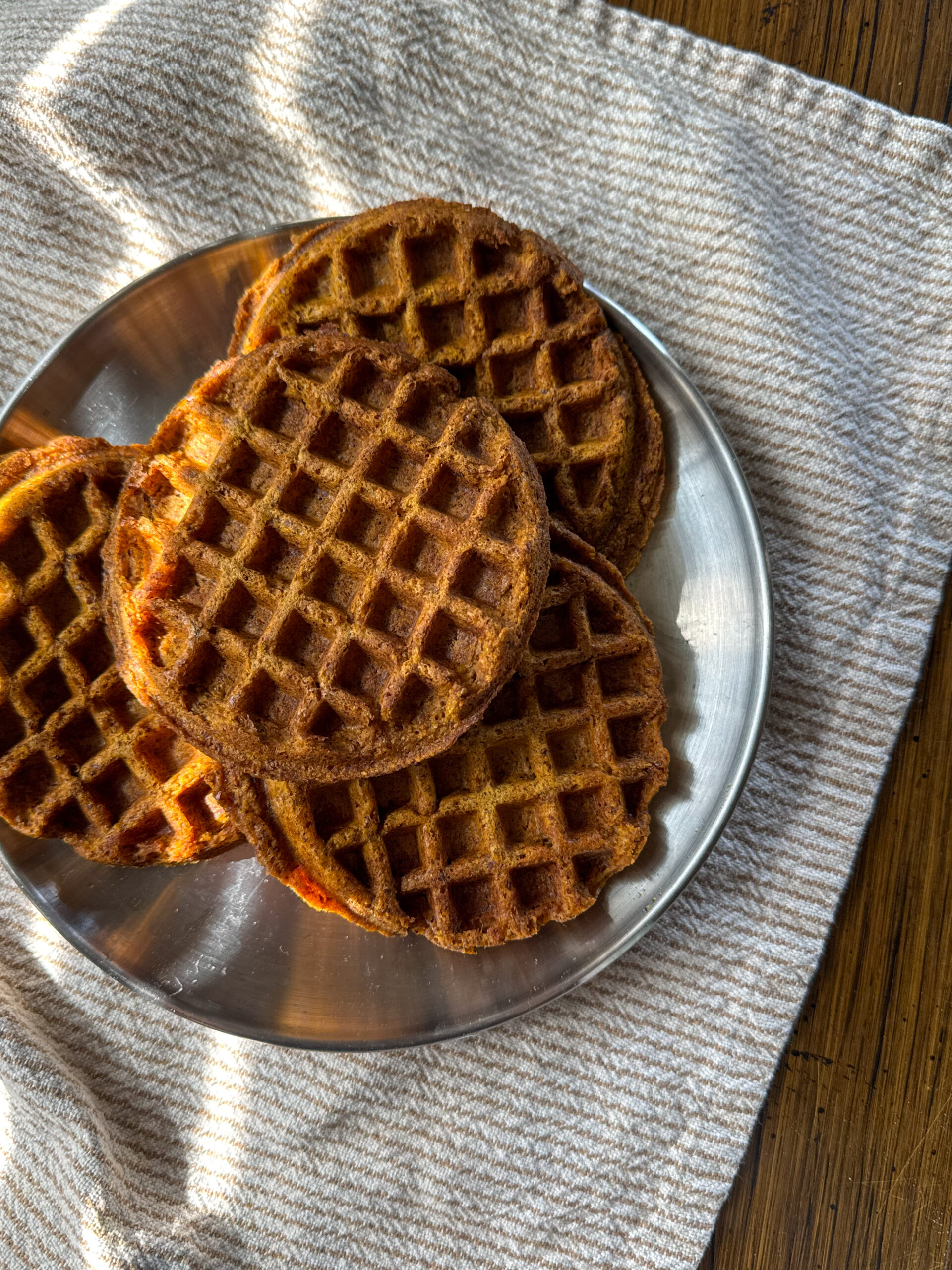 egg free pumpkin waffles