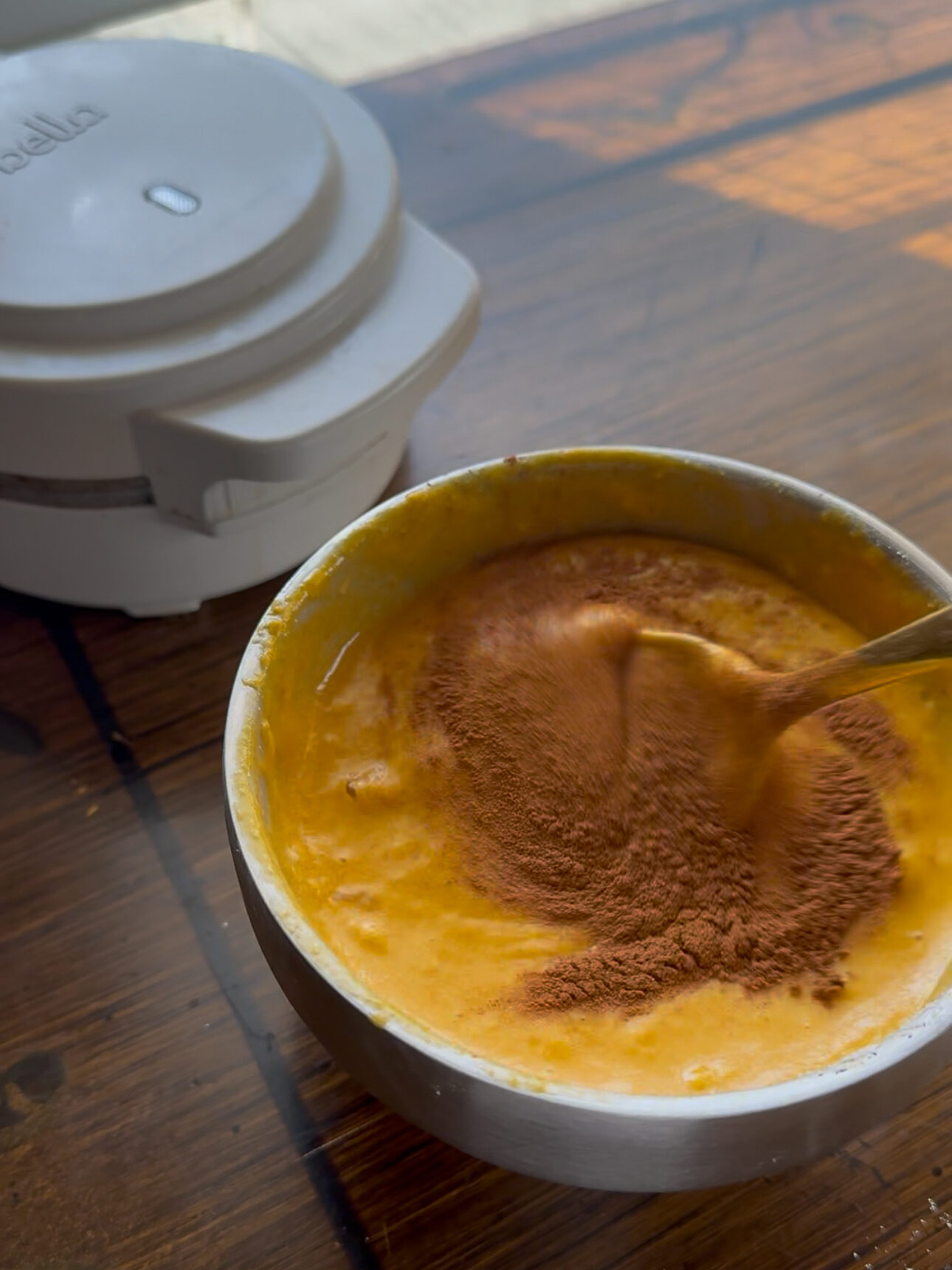 adding mix ins into the waffles
