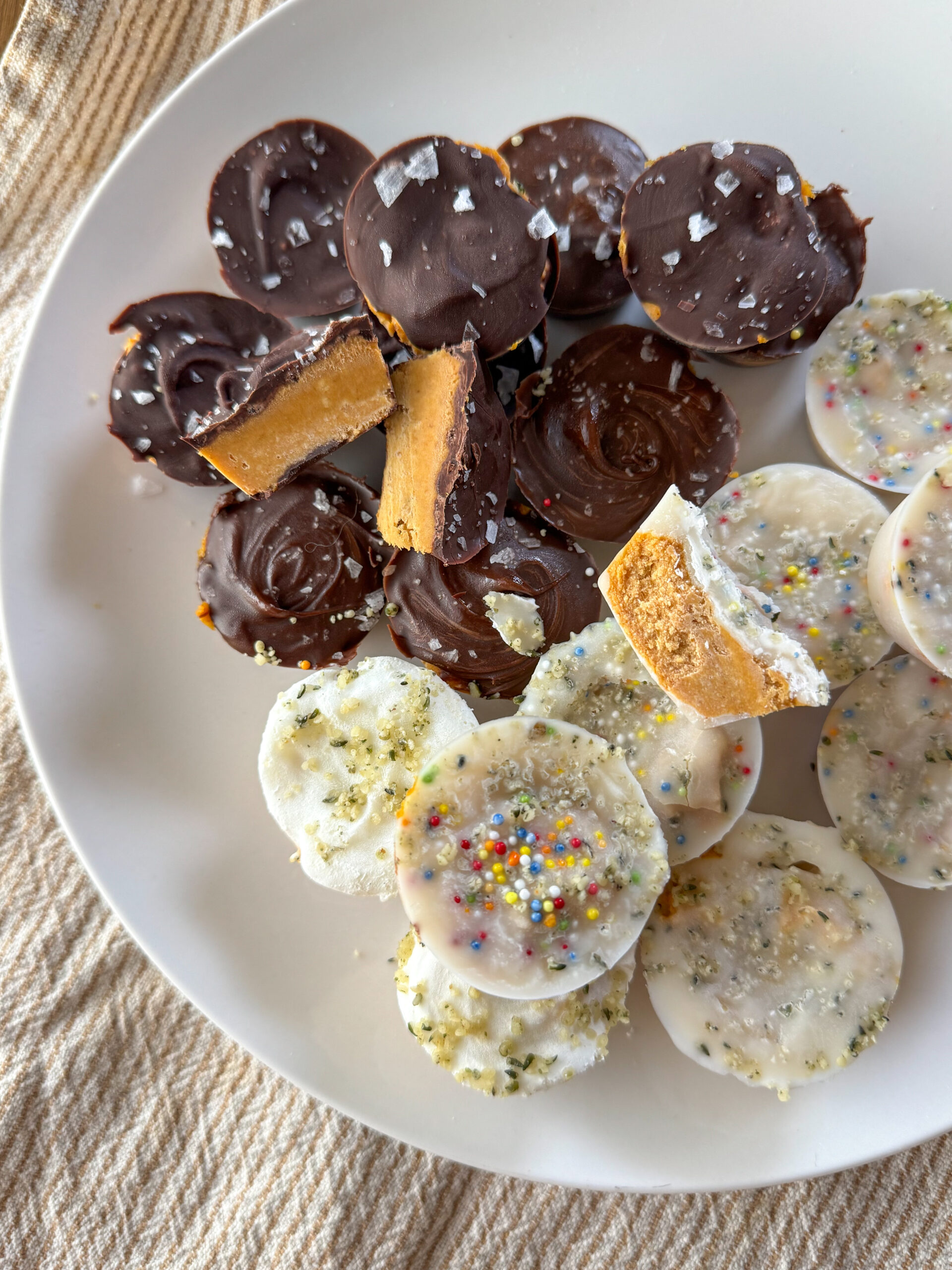 Pumpkin Peanut Butter Cups (low sugar, dairy free, 5 ingredients!)