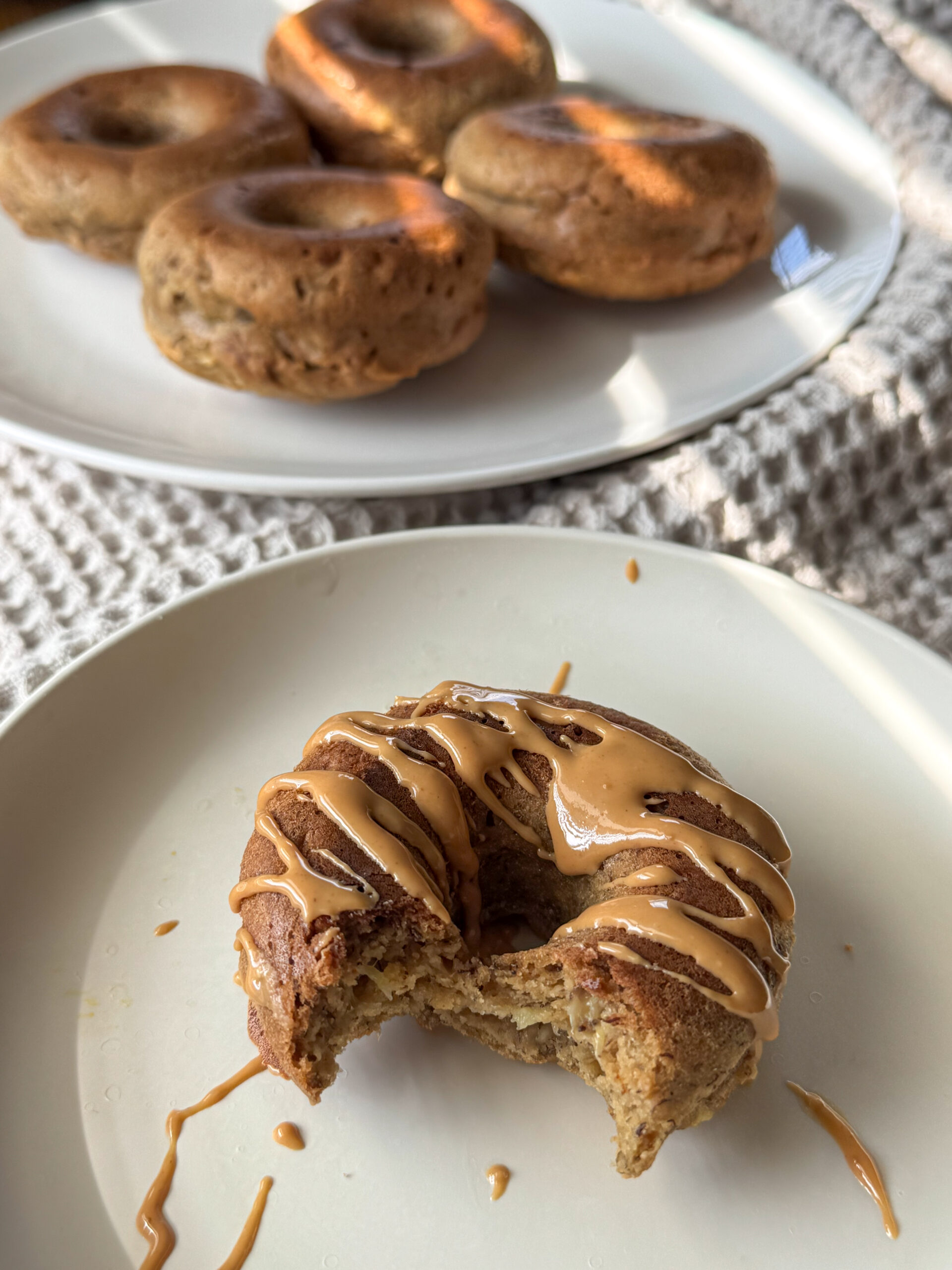 peanut butter banana donuts for toddlers and babies