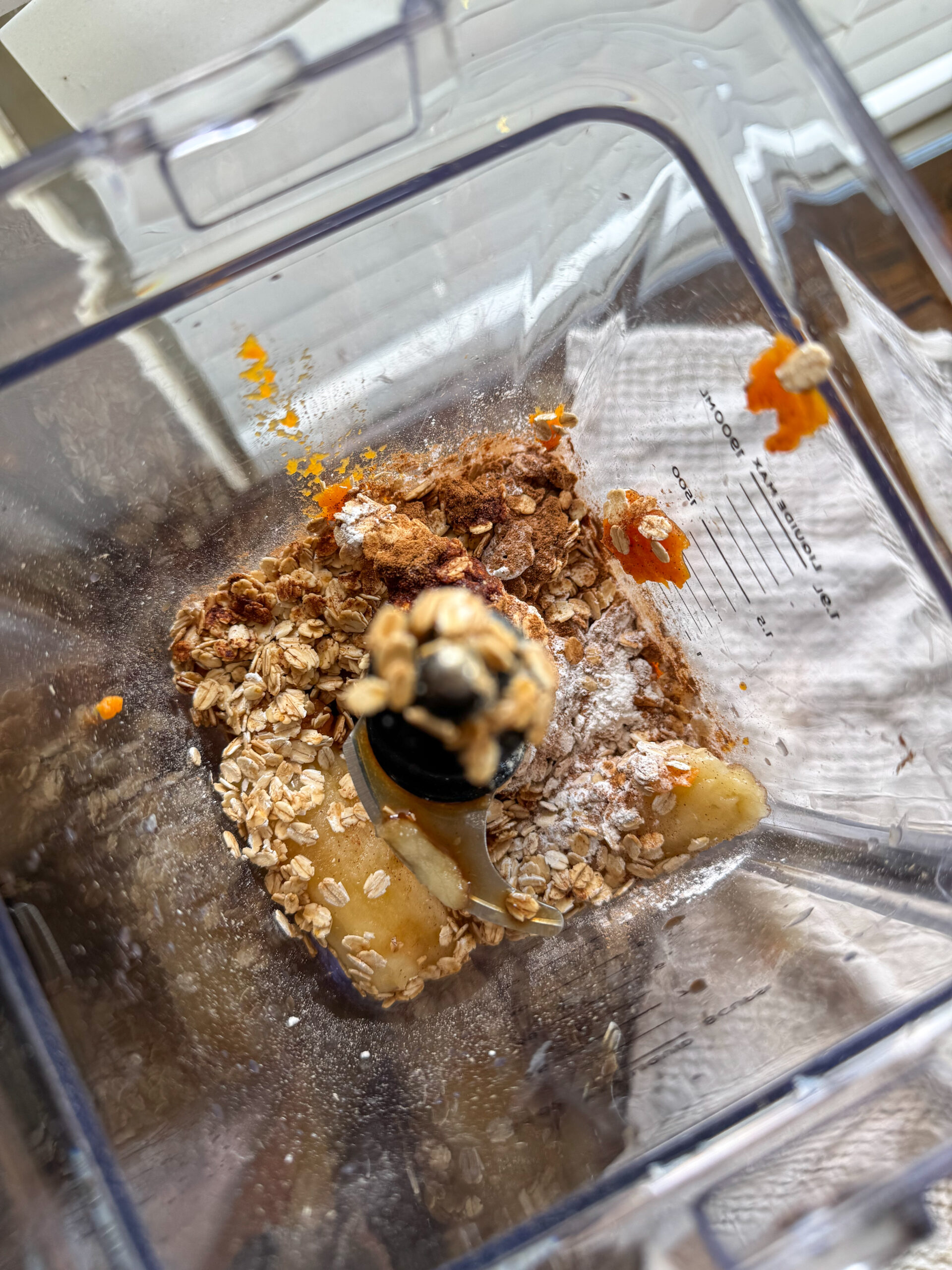 adding ingredients into the blender