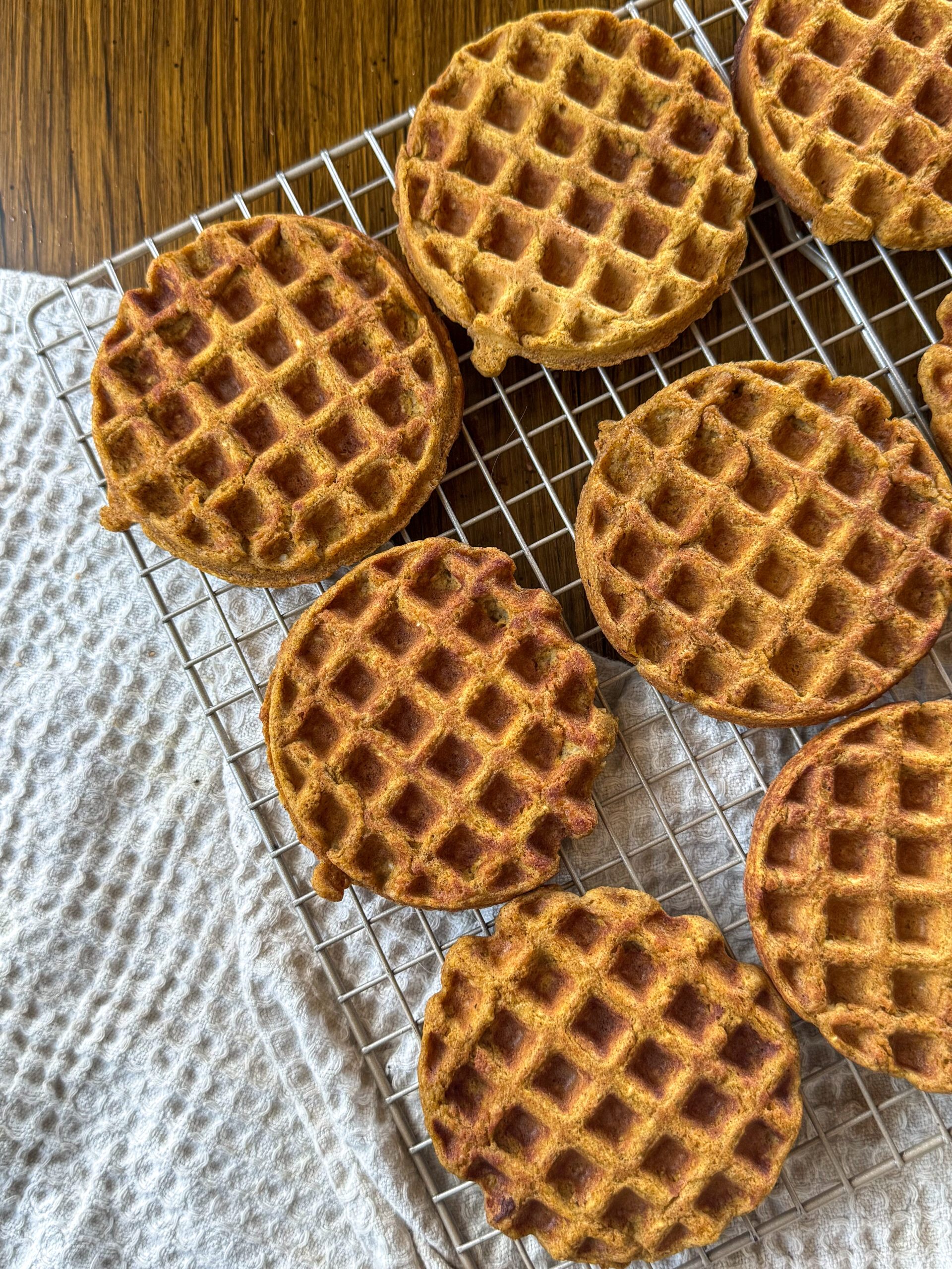 chickpea pumpkin waffles for toddlers and babies
