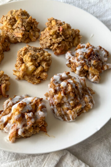 healthy baked apple fritters for toddlers and babies
