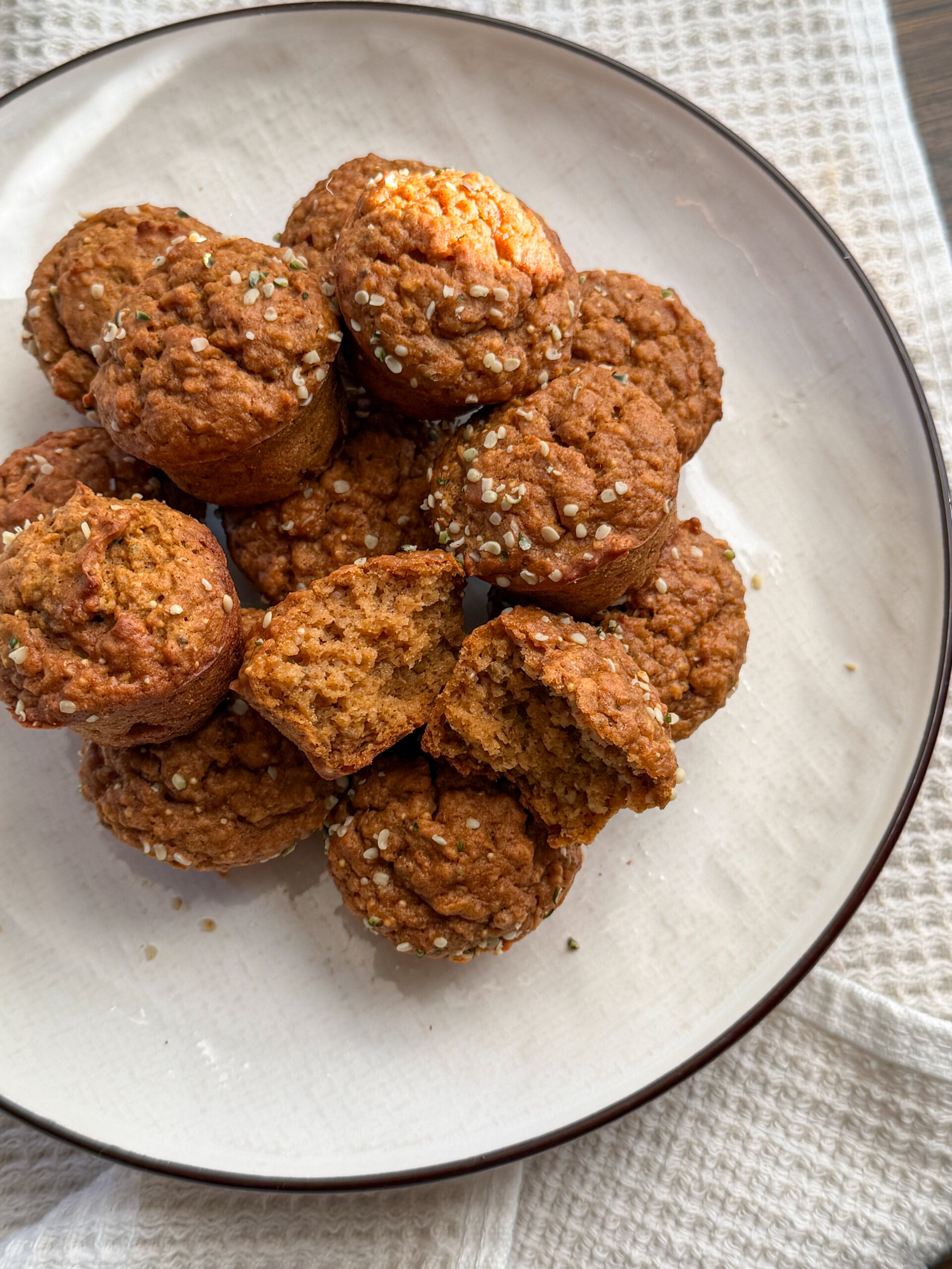 Sweet Potato Gingerbread Muffins (baby & toddler approved) gluten free, egg free, dairy free, and easy toddler snack