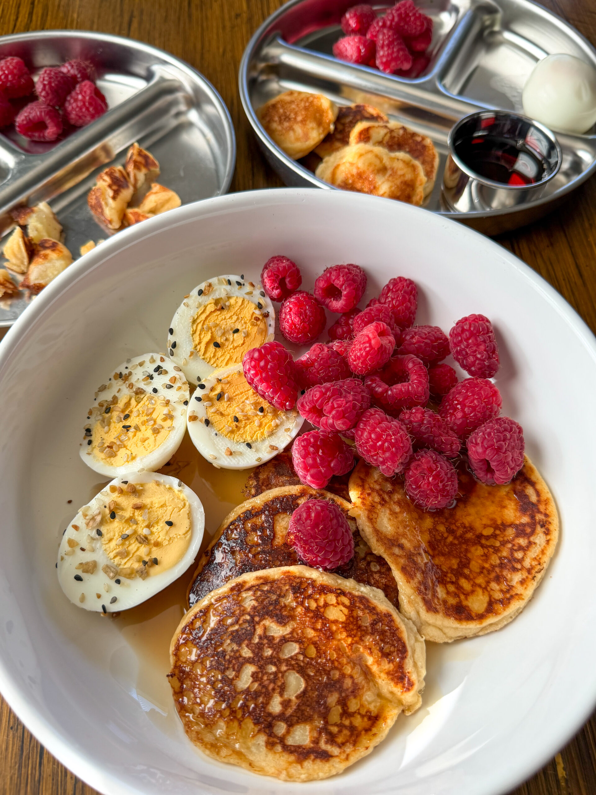 egg free cottage cheese pancakes for toddlers and kids