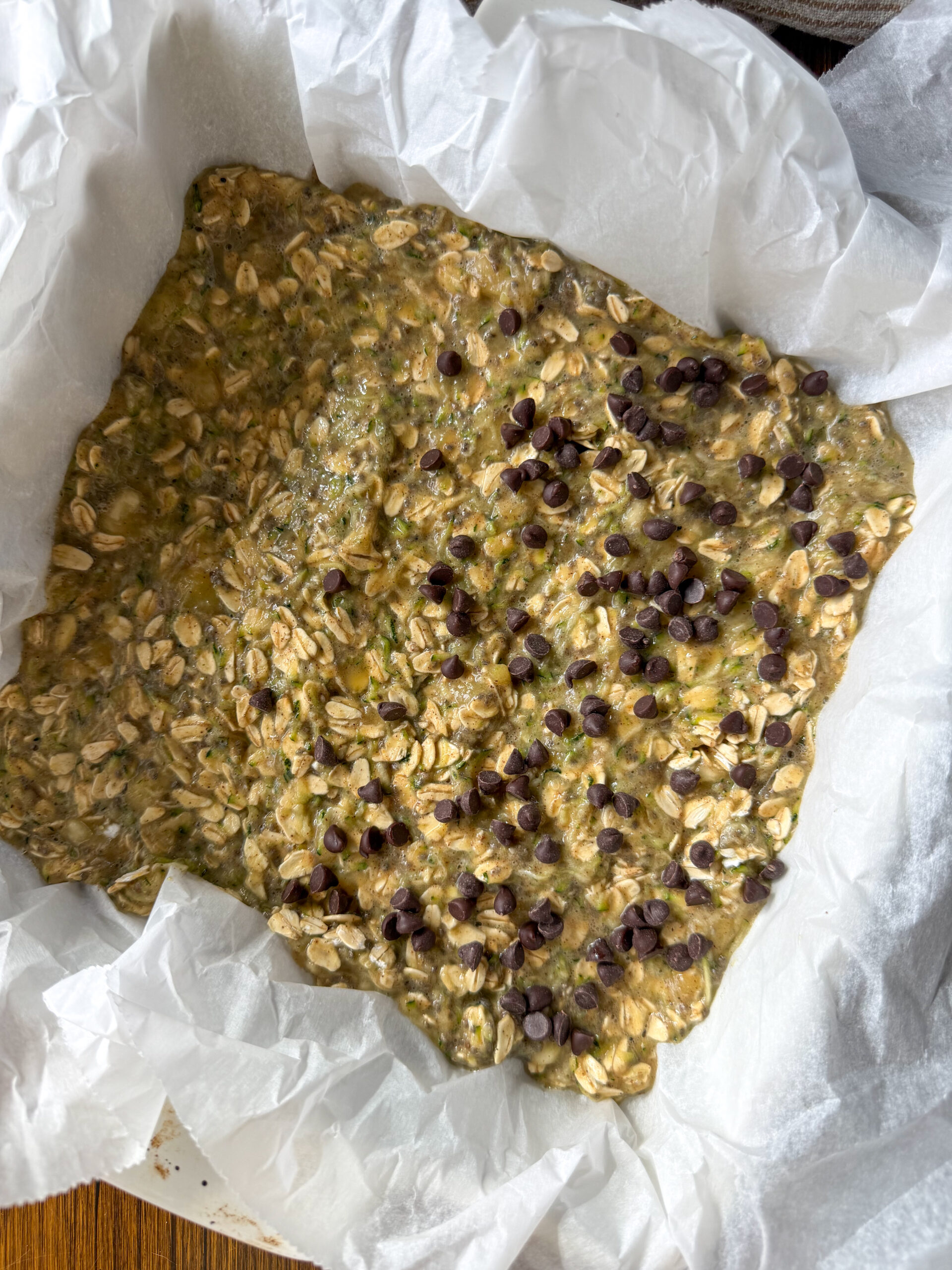 Banana Zucchini Oatmeal Bars (no added sugar, high fiber) for toddlers
