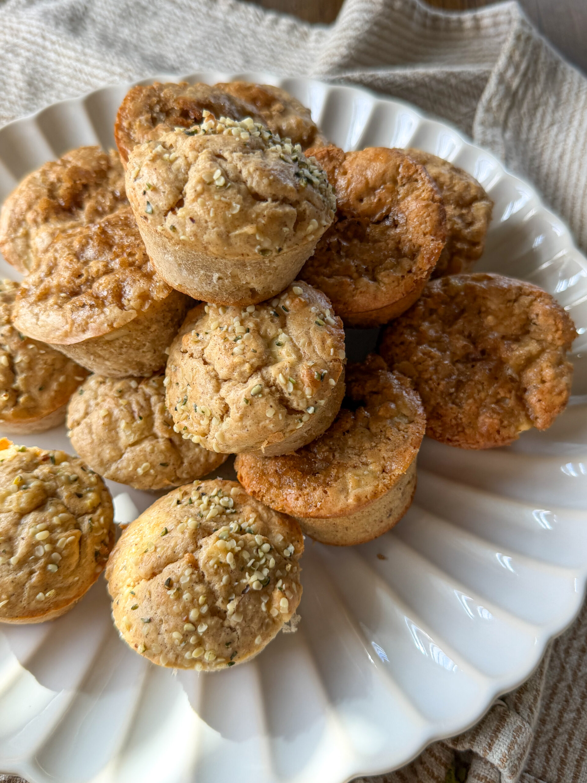 Pear Oat Greek Yogurt Muffins for toddlers (soft & naturally gluten free)
