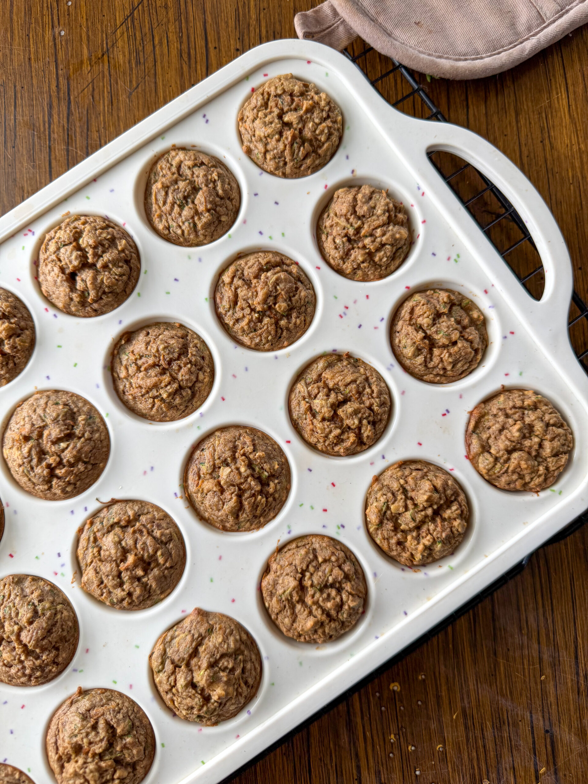 baked lentil banana muffins
