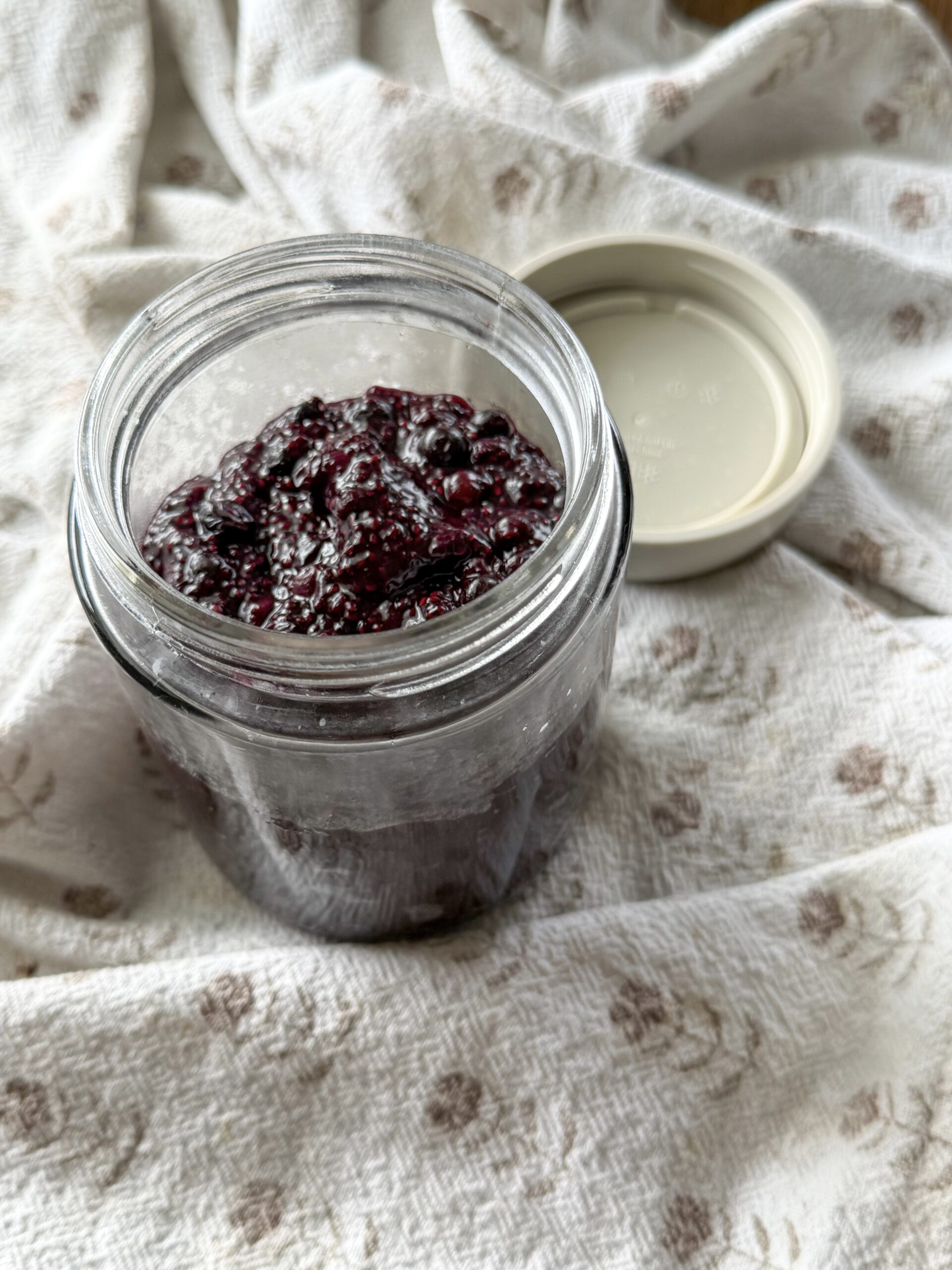 Blueberry Chia Jam (easy 3 ingredients, no added sugar!)