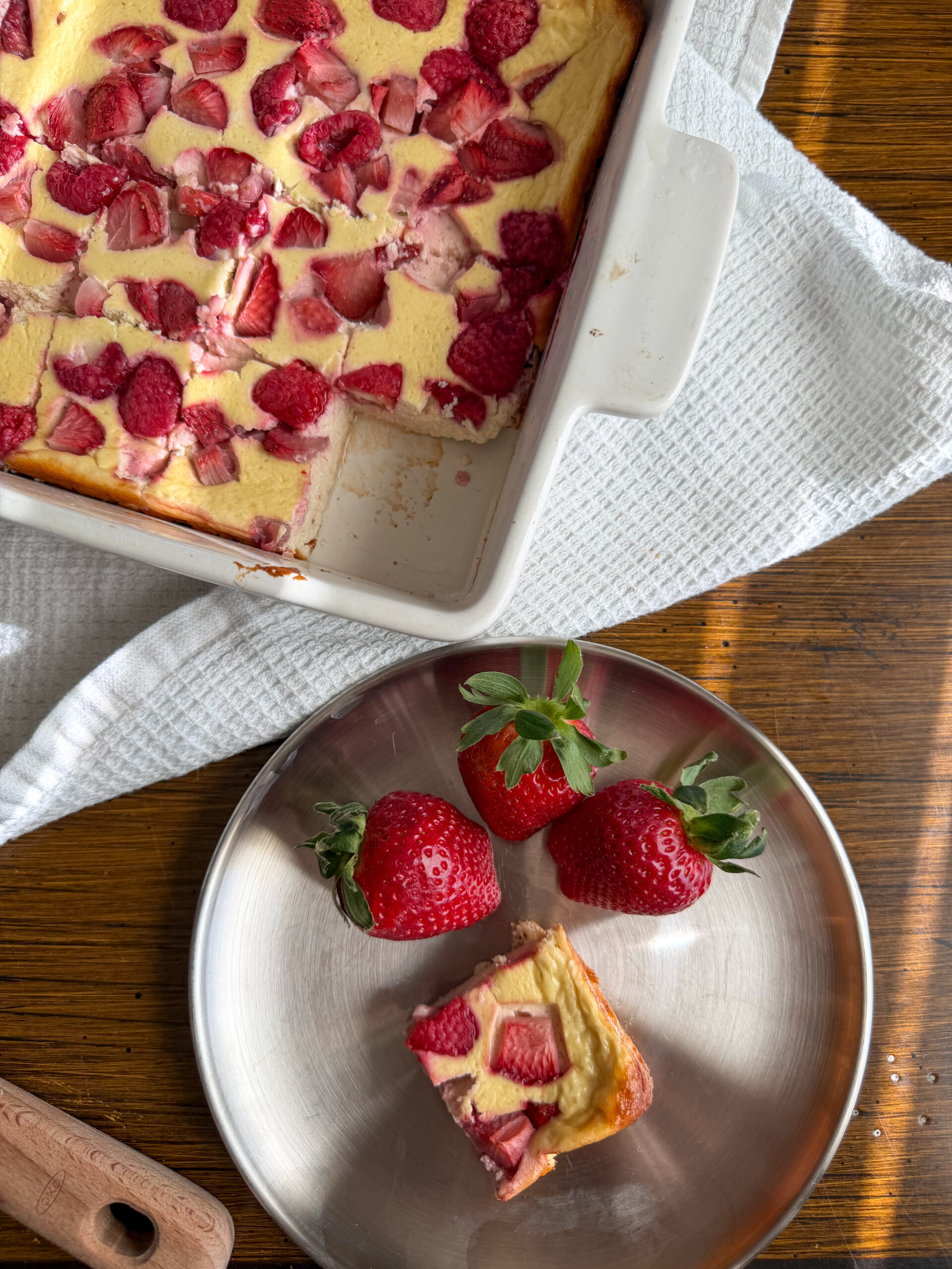 Baked Yogurt Bars (easy breakfast or snack for toddlers)