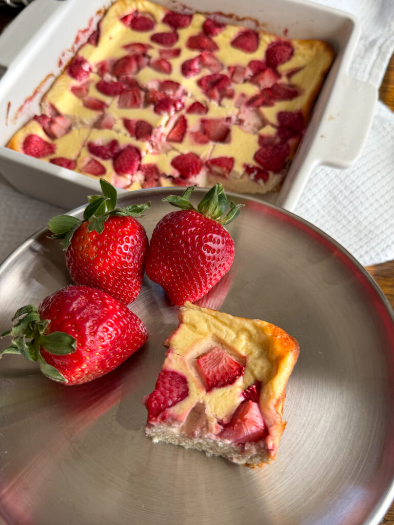 Baked Yogurt Bars (easy breakfast or snack for toddlers)