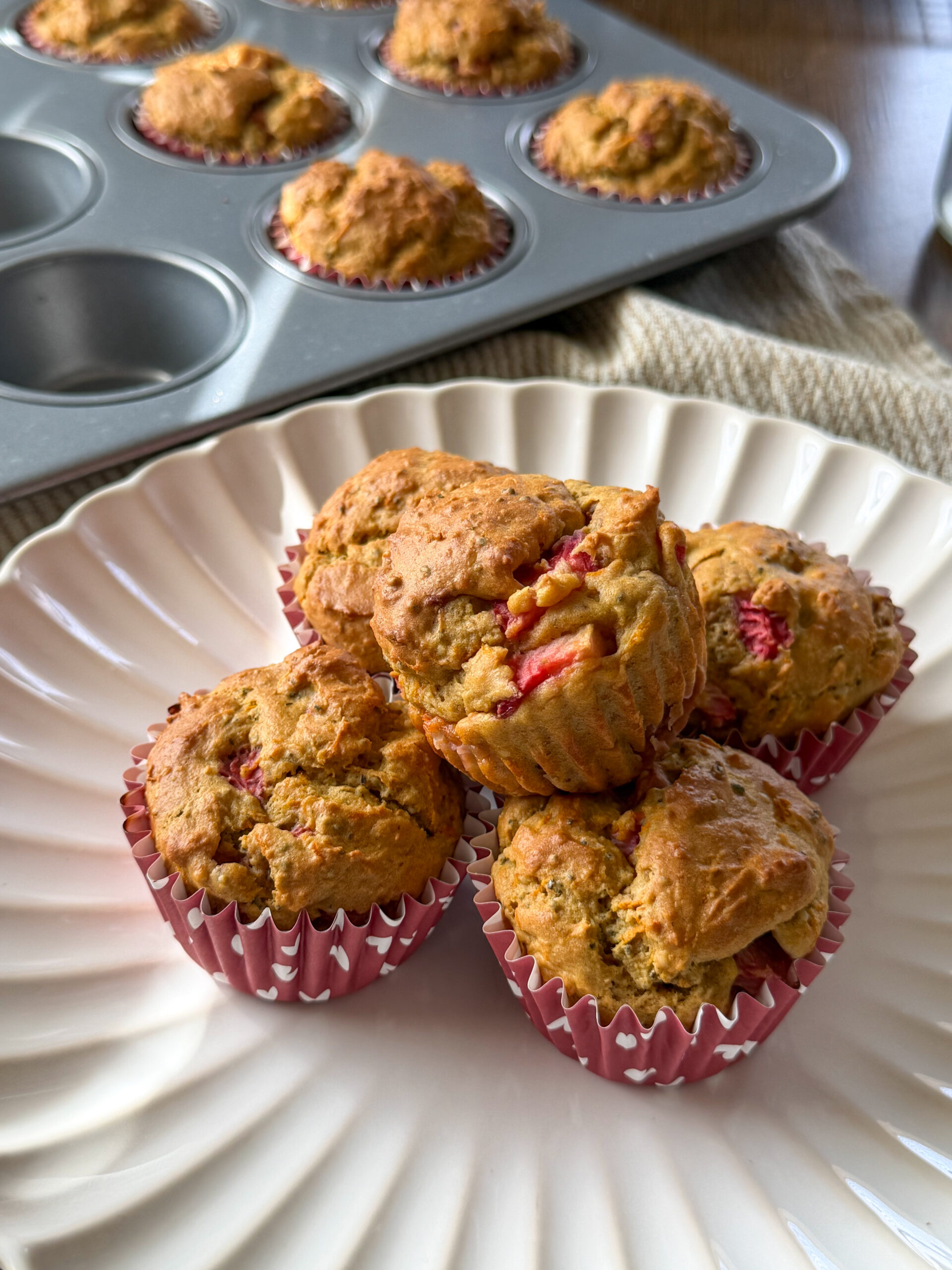 Easy Strawberry Carrot Muffins for toddlers (one-bowl, toddler-friendly)