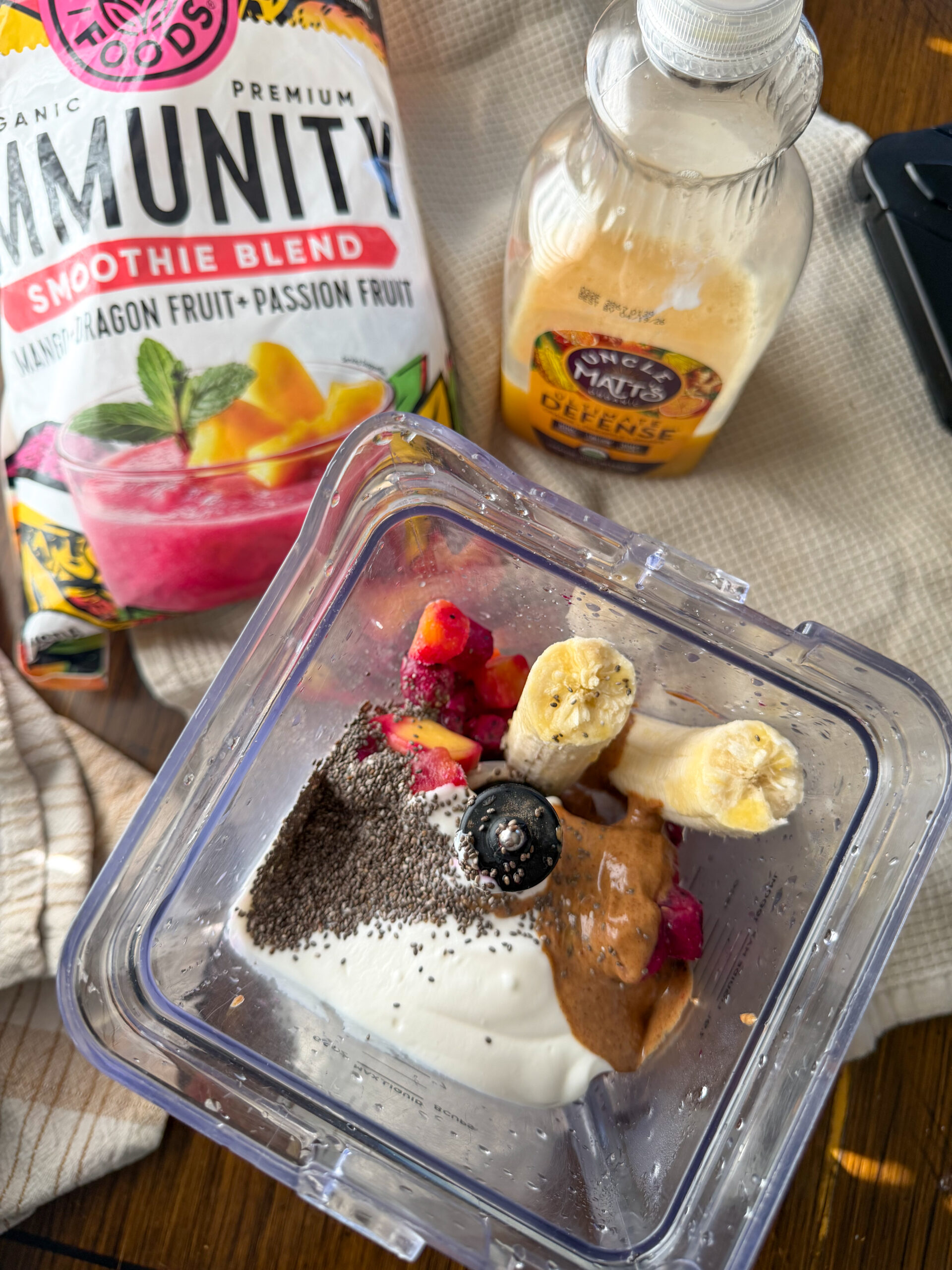 Immunity Smoothie for Kids (great for popsicles, no added sugar!)